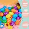 100 PCS 2.3" Easter Eggs, Empty Plastic Eggs Fillable Colorful Bright Eggshell Bulks for Easter Hunt, Filling Treats, Party Favor, Basket Stuffers,